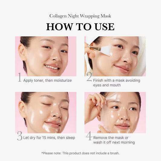 Medicube | Collagen Night Wrapping Mask & Brush